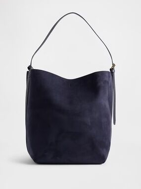 ***GAP***Vegan Suede Bucket Bag (Dark navy blue)